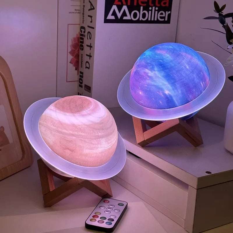 Saturn Ring Bluetooth Speaker 🪐🔊✨ | Planet Night Light + Wireless Audio (Gift Idea)