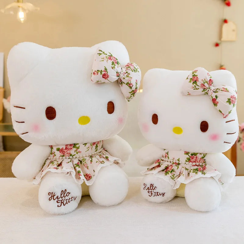 🎀🐱 Hello Kitty Plush Toy – 30 cm Cute & Soft Stuffed Doll (White)