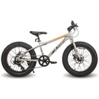 🚲 Fat Tire Mountain Bike – Shimano 7-Speed, Dual Disc Brakes (20” / 24” / 26”)