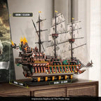 Flying Dutchman Pirate Ship Model 🏴‍☠️⛵✨ | Large Display Ship (85cm x 60cm)