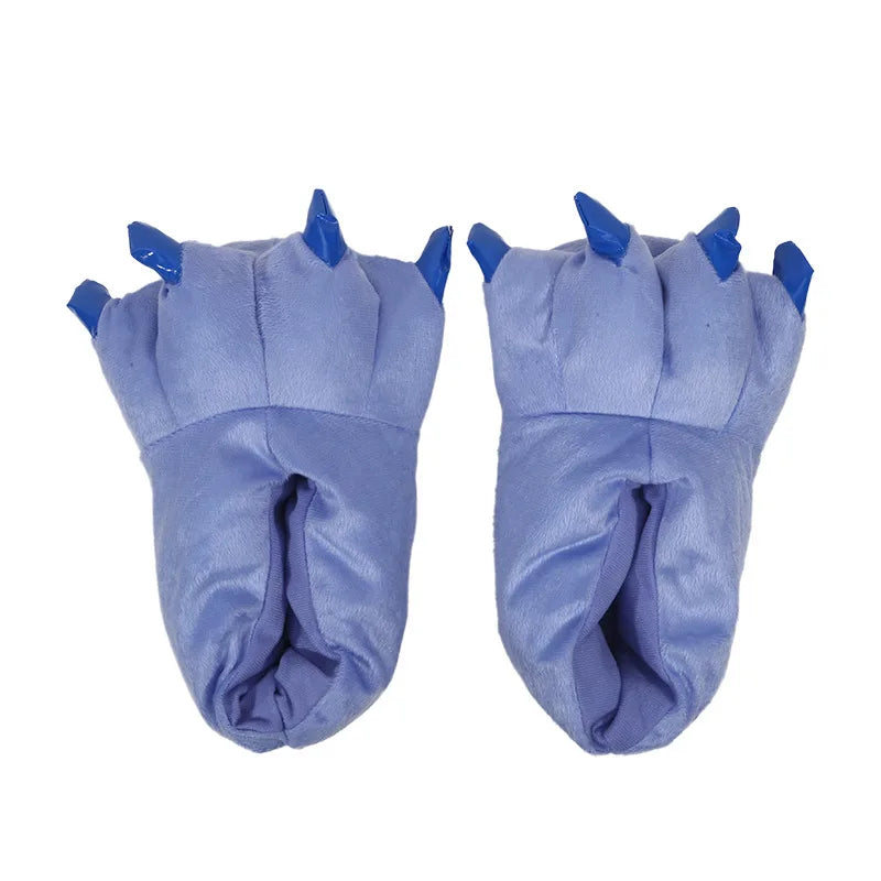 🐉🐾 Unisex Dragon Paw Slippers – Soft Winter Indoor Slippers (Kids & Adults)