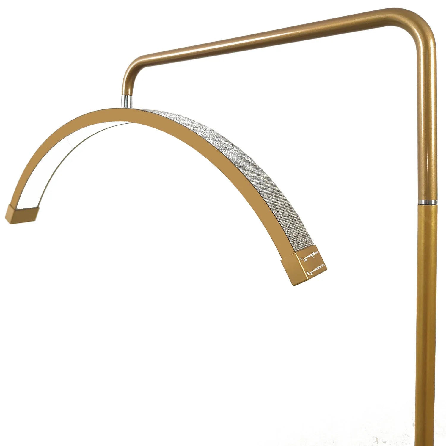 Golden Half-Moon Beauty Light ✨🌙 | LED Photography Lamp for Lashes, Makeup & Tattoo