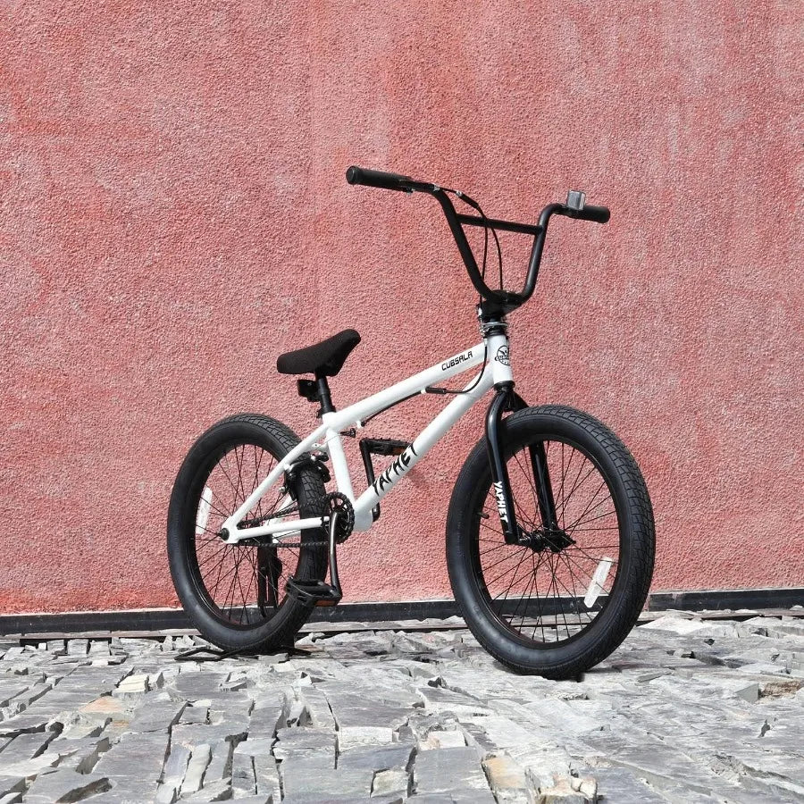 🚴‍♂️🔥 Freestyle BMX Bike 20 Inch – Durable High-Tensile Frame, Lightweight Trick Bike (White)