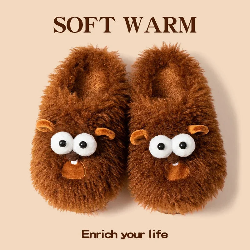 😱🥿 Funny Screaming Face Slippers – Cozy Indoor House Slippers (Soft & Warm)