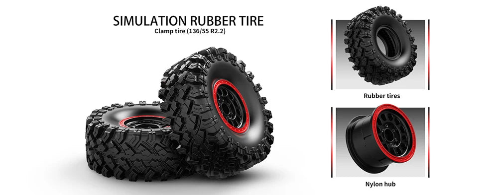 🚙 Off-Road RC Truck (1:8) – Hyper Go H8, 8CH, Metal Parts, High Power