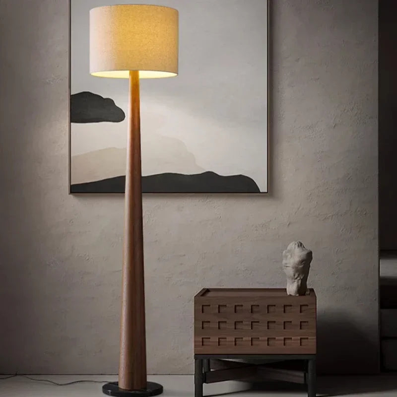 2024 Elegant Floor Lamp ✨🛋️ | Remote Control + Dimmable (Beige/Black)