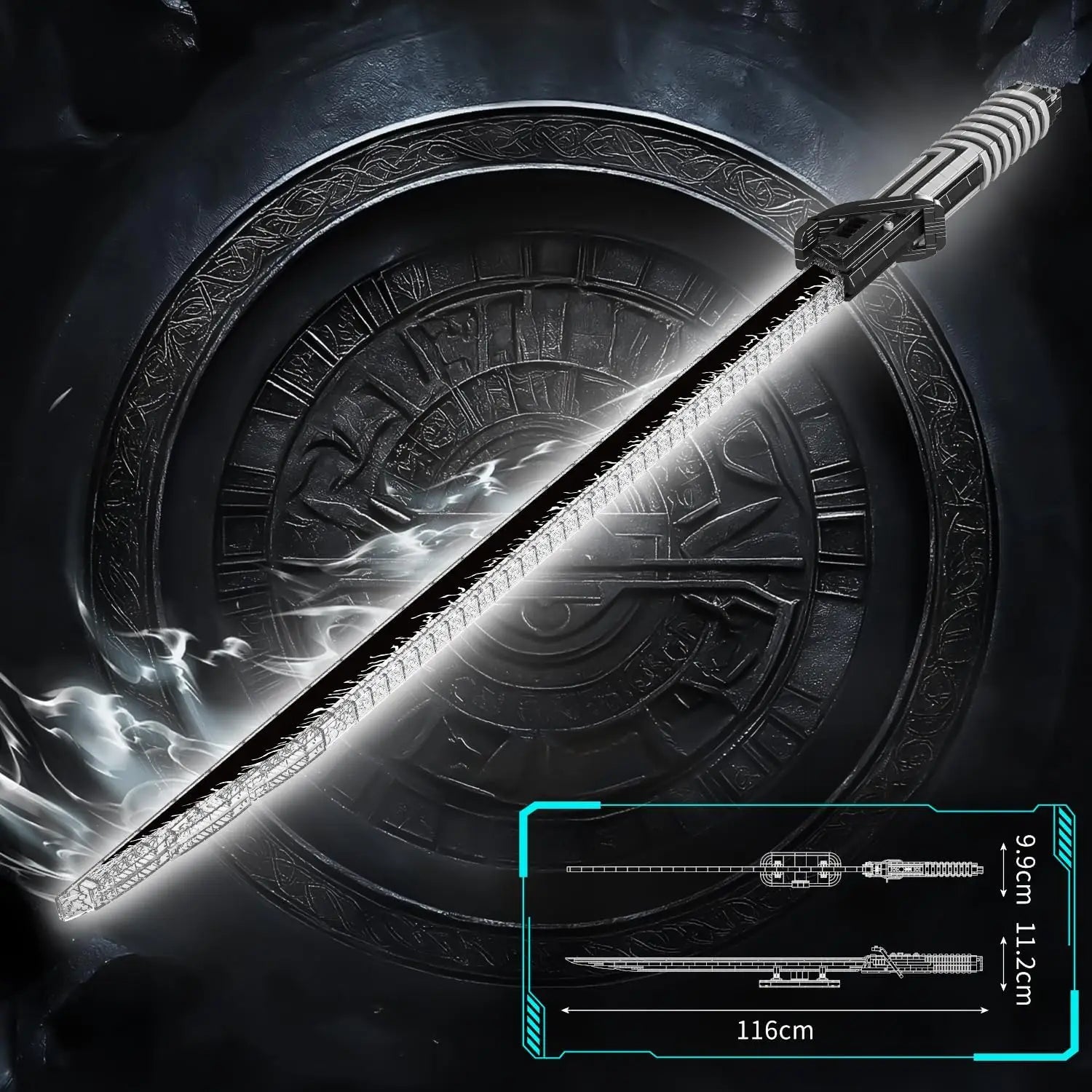 ⚔️🧩 Buildable Katana Sword – 855 Pieces Display Model with Stand (Collectible)