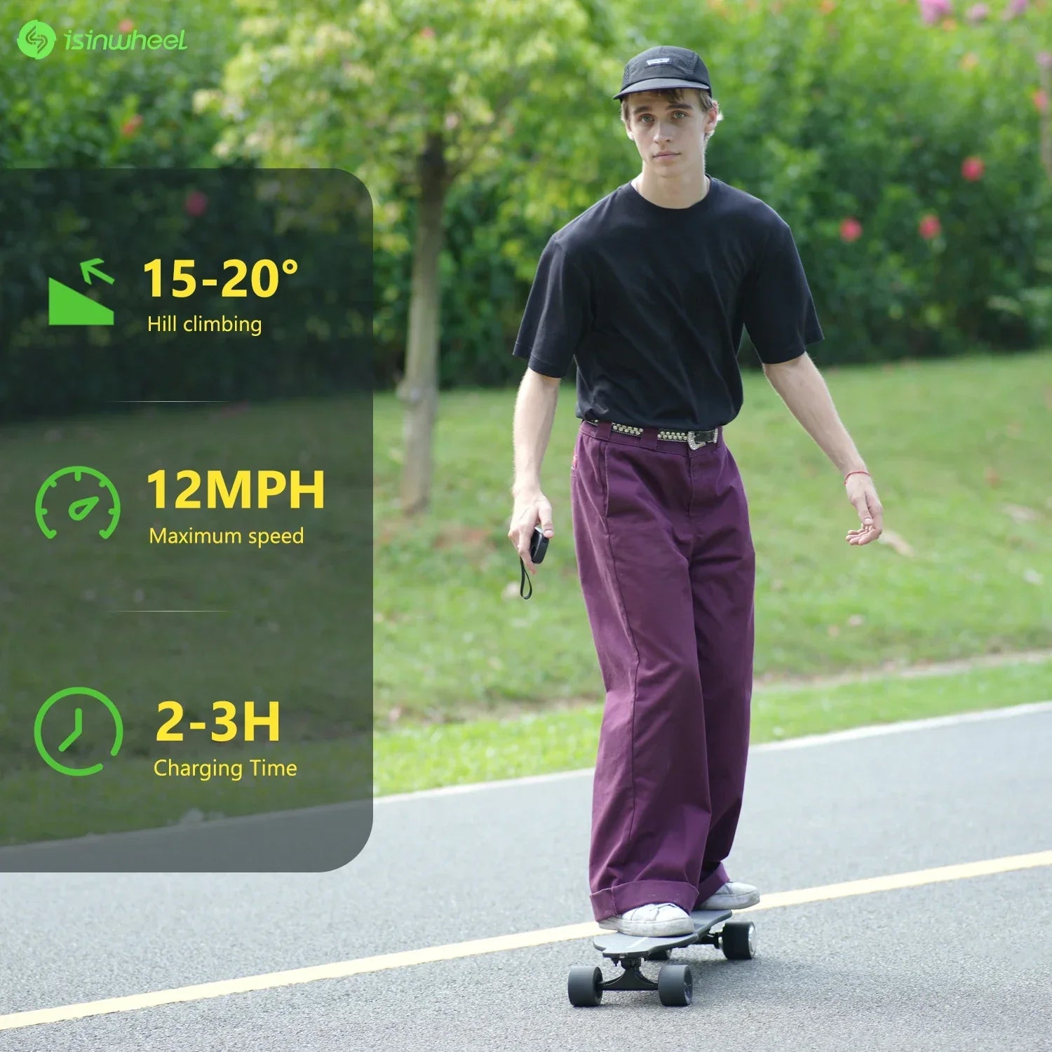 🛹⚡ V6 Adult Electric Skateboard – Remote Control, 12 MPH, 450W Peak Power, Up to 264 lbs