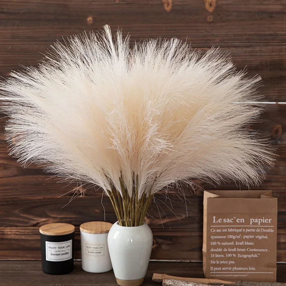 Artificial Pampas Grass Bouquet (10PCS) 🌾✨ | Wedding & Home Decor