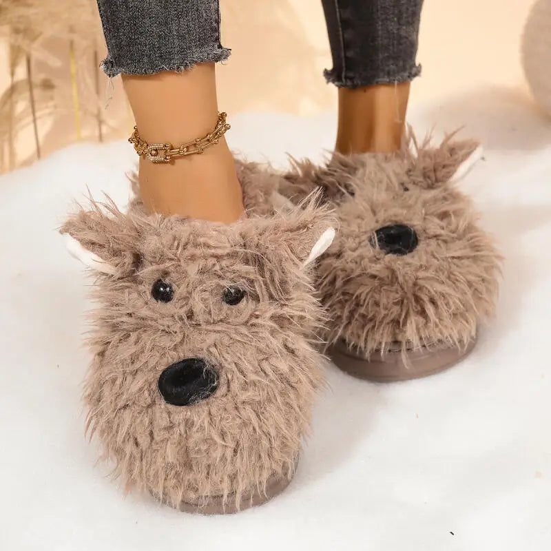 🐶✨ Cute Puppy Slippers – Super Soft Cozy Unisex Home Slippers (Perfect Gift!)