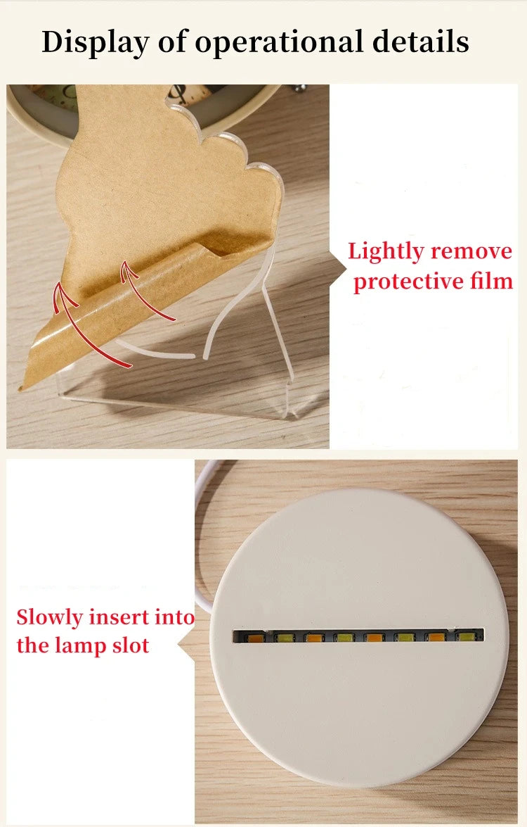 3D Beer LED Night Light 🍺✨ | USB Warm Light Acrylic Lamp (Gift Idea)