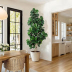 Artificial Fiddle Leaf Fig Tree 🌿✨ | Realistic Faux Ficus (4–7FT)