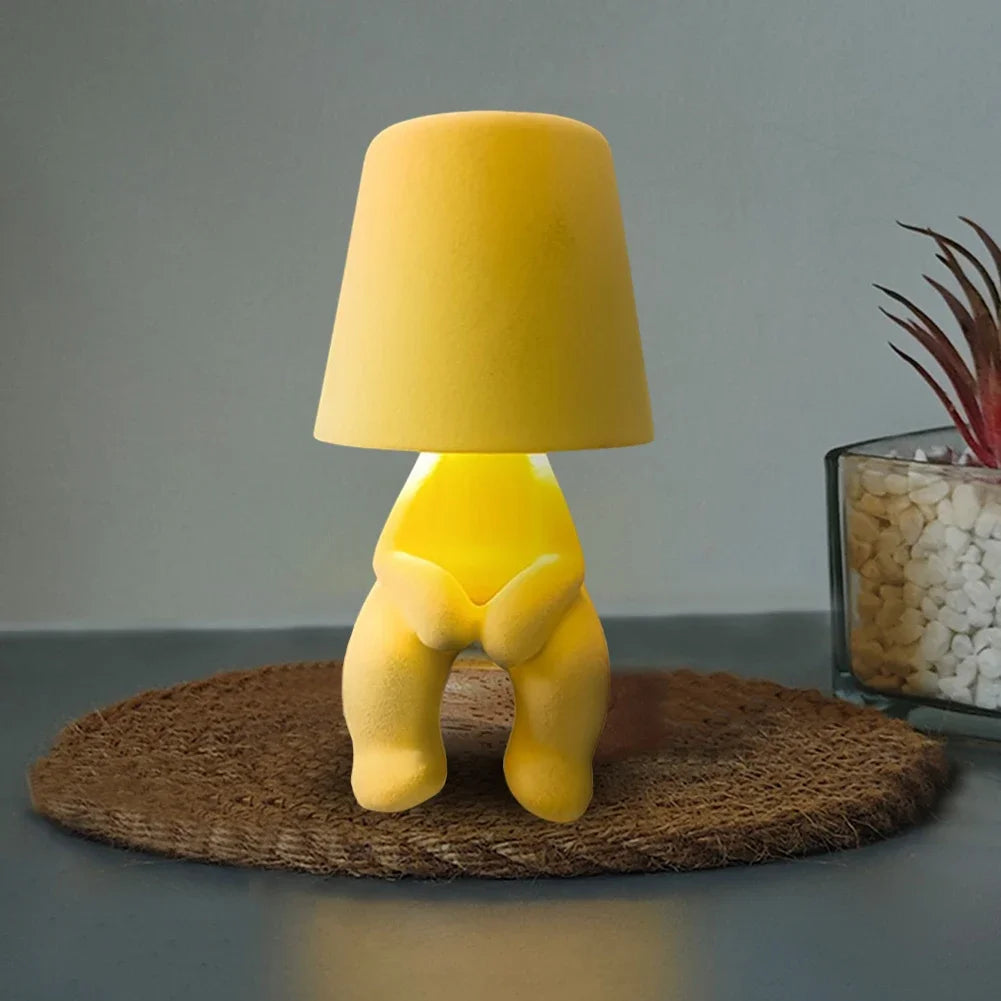 Mini Human Figure Lamps 💡🧍✨ | Colorful Designer Table Decor (6 Colors)