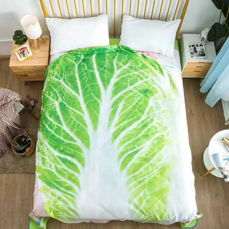 🥬😂 Lettuce Leaf Blanket – Funny Cozy Throw (90x90 / 150x150 / 180x180 cm)
