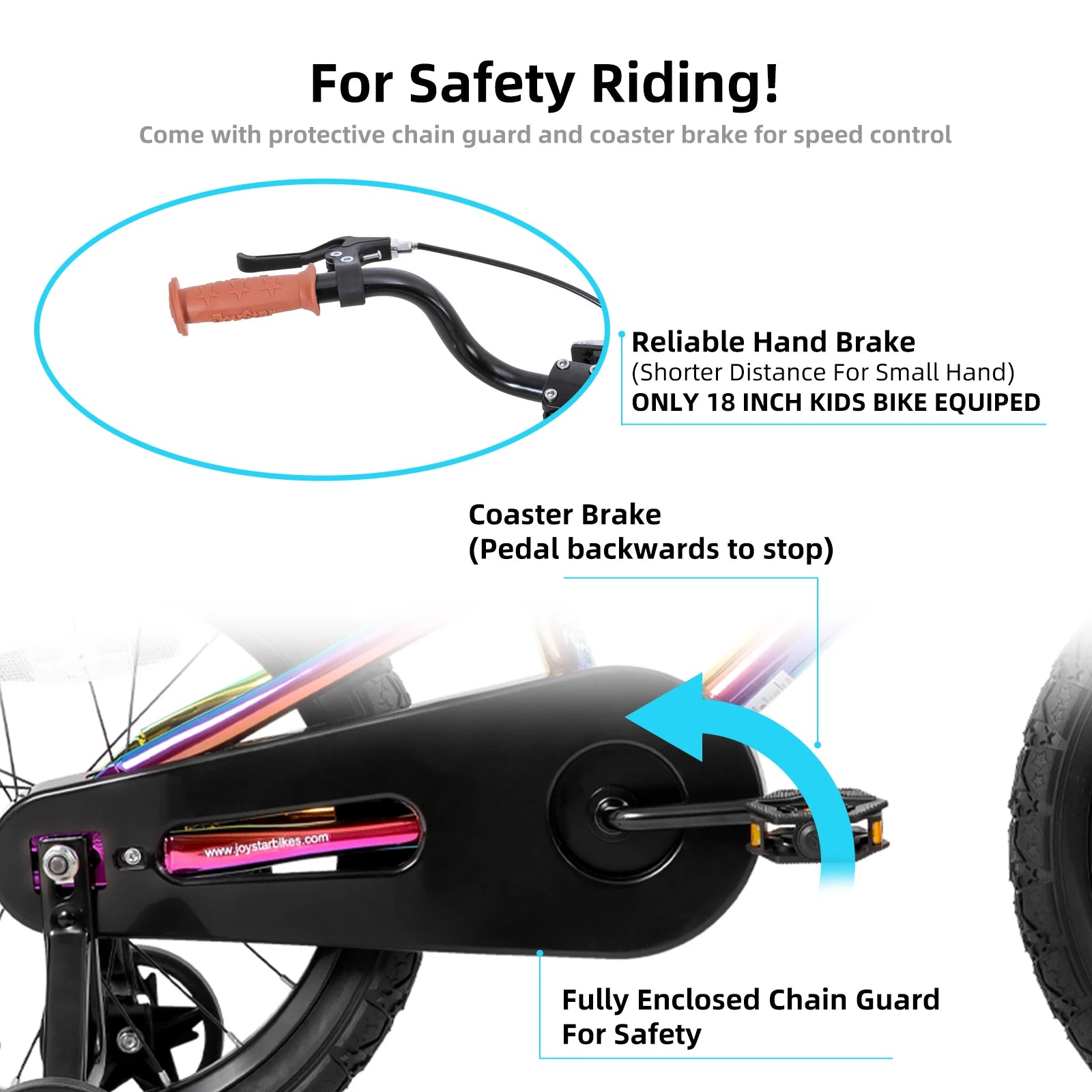 🚲✨ Kids Bike with Training Wheels – Bell + Front/Rear Lights (12”–20”) | On Sale