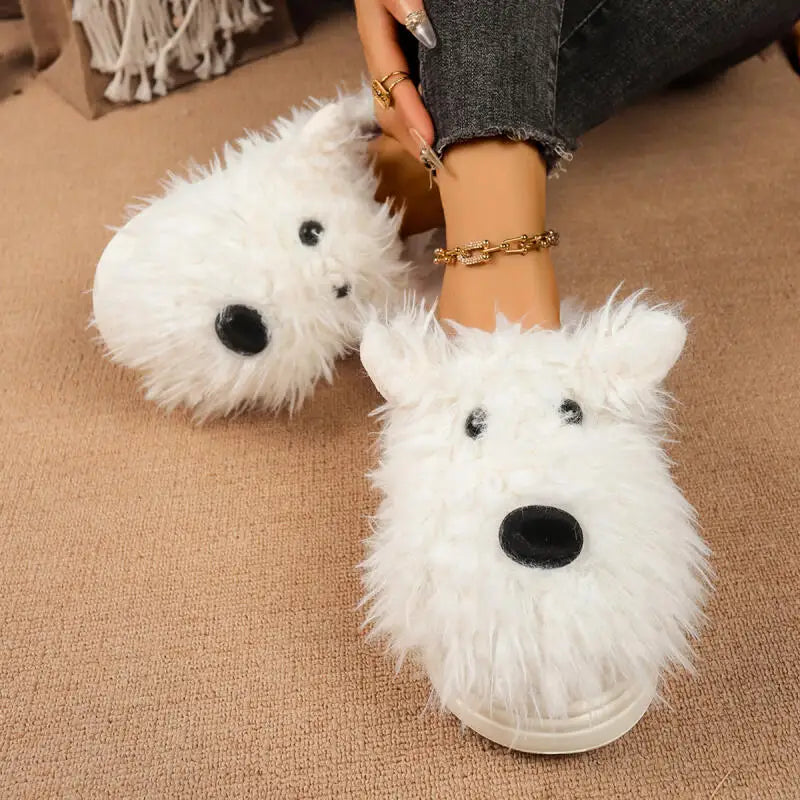 🐶✨ Cute Puppy Slippers – Super Soft Cozy Unisex Home Slippers (Perfect Gift!)