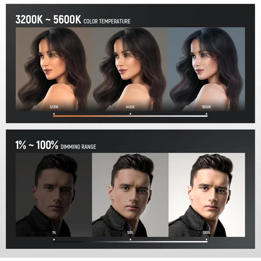 45W LED Video Light Panel 🎥✨ | Remote Control + 3200K/5600K (CRI 97+)