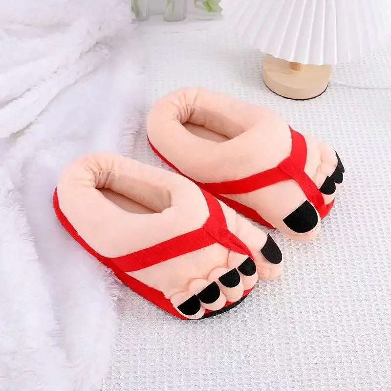 🩴😂 Giant Flip-Flop Feet Slippers – Funny Big Foot Indoor Slippers (Unisex Gift Idea)
