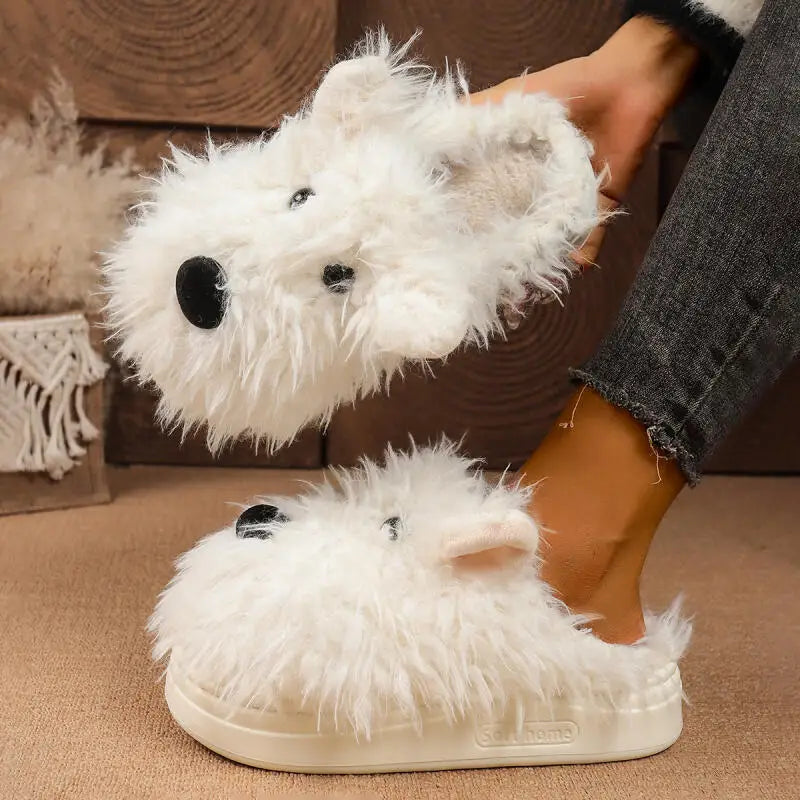 🐶✨ Cute Puppy Slippers – Super Soft Cozy Unisex Home Slippers (Perfect Gift!)