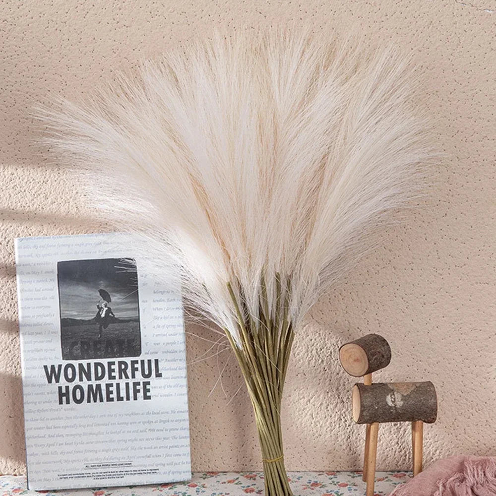 Artificial Pampas Grass Bouquet (10PCS) 🌾✨ | Wedding & Home Decor