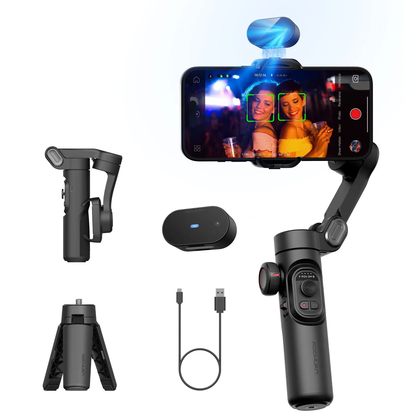 Smart XE AI Gimbal Stabilizer 🤳✨ | No-App Face Tracking + Gesture Control (TikTok/YouTube)