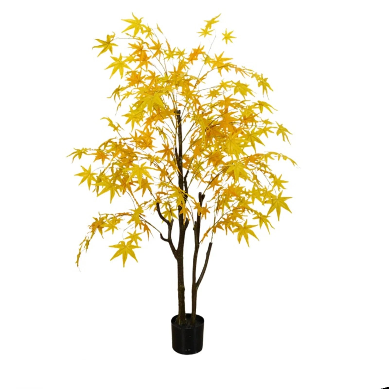 Artificial Yellow Maple Tree 🍁💛 | Faux Maple Leaves w/ Planter (120cm / 150cm)