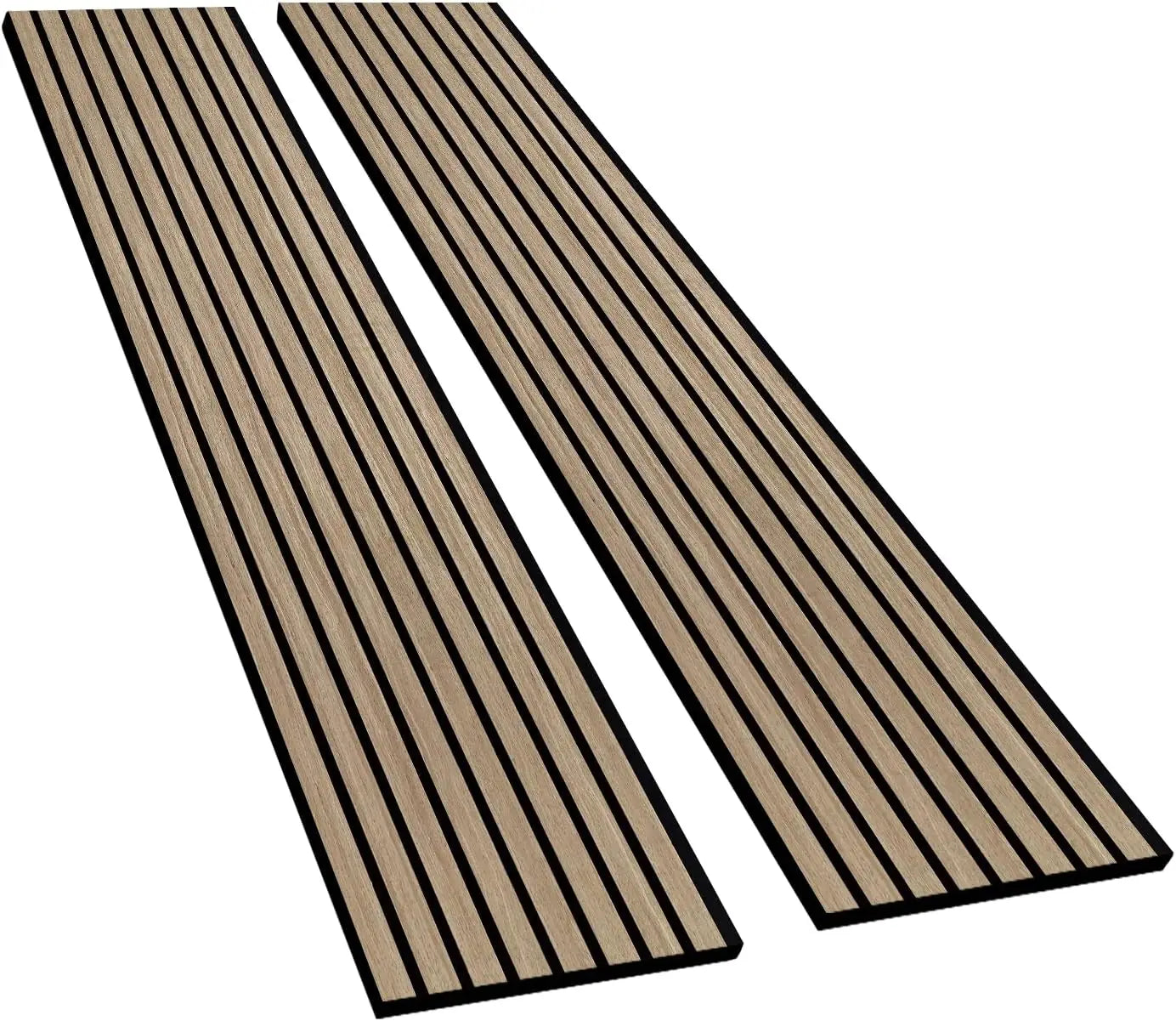 Walnut Wood Slat Acoustic Panel 🎙️🤎✨ | 3D Fluted Sound-Absorbing Wall Decor (94.5”×12.6”)