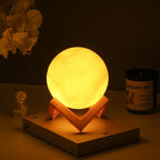 8cm Mini Moon Lamp 🌙✨ | LED Night Light (Yellow / Color / White) Gift Idea 🎁