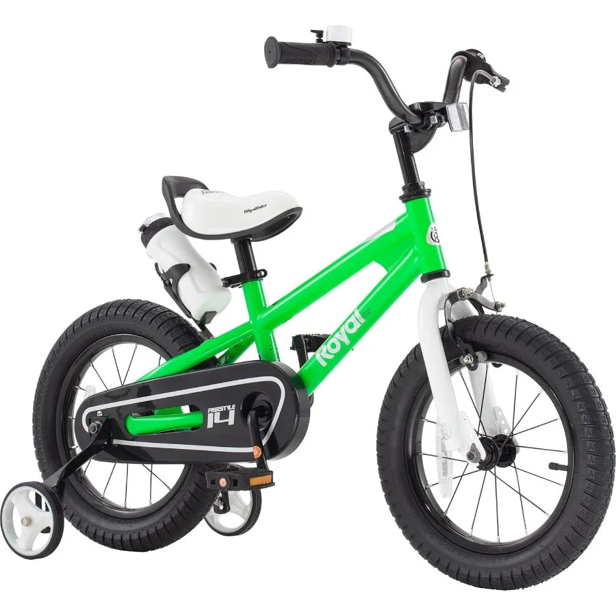 🚲 Kids Learning Bike (12–18 Inch) – Balance to Pedal Training Bicycle with Training Wheels & Water Bottle