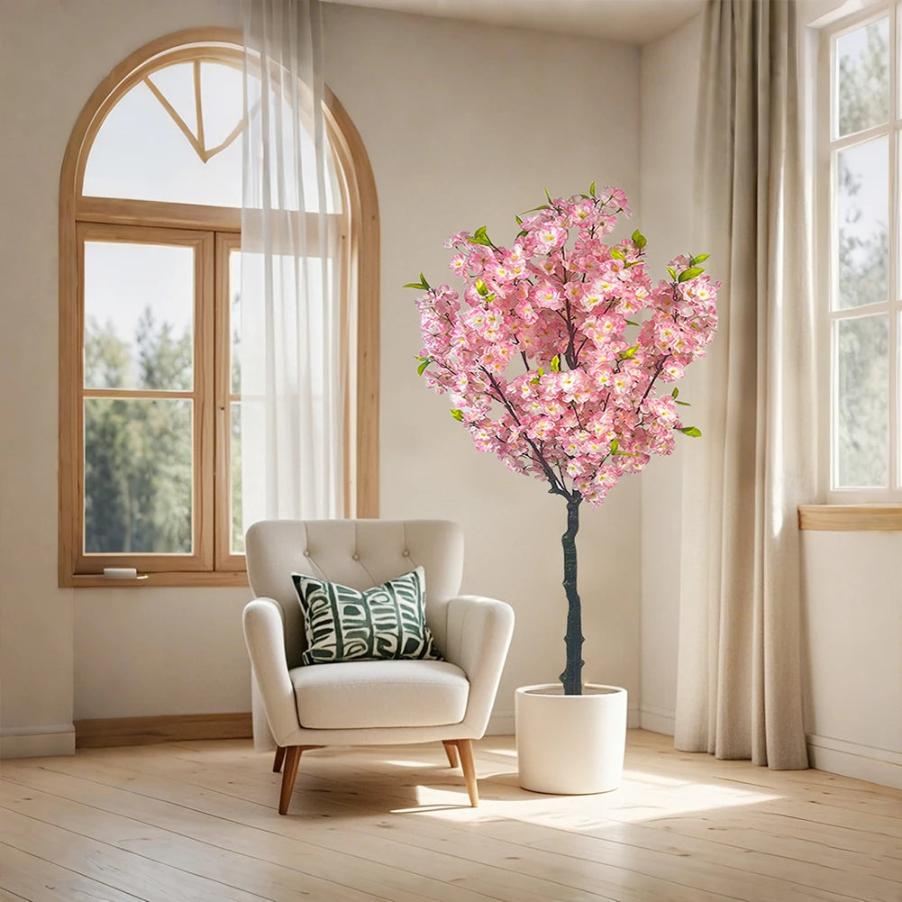 Artificial Curry Blossom Tree 🌸🌿 | Vibrant Faux Plant (120cm / 150cm)