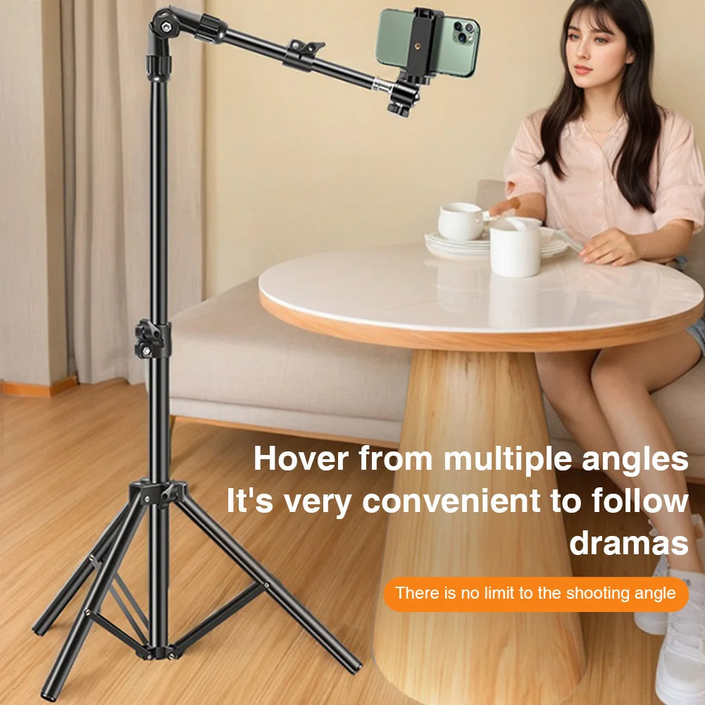 Overhead Phone Tripod 📱🎥✨ | Adjustable 180° Arm for Filming & Livestreaming