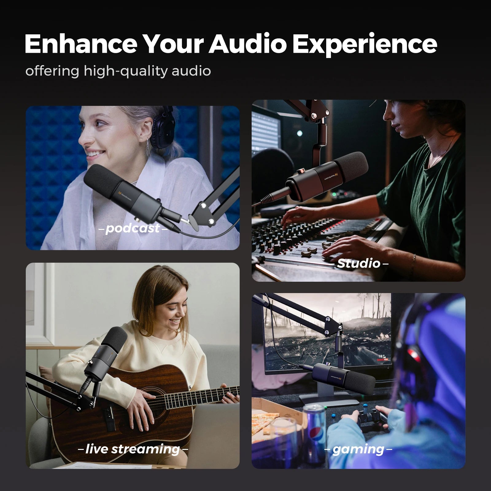 NearStream Pro USB/XLR Condenser Microphone 🎙️✨ | Boom Arm Mic for Streaming & Podcast